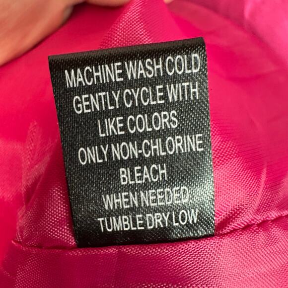 Nouveau Monde Womens size 2X Vintage Button Up Hooded Windbreaker Jacket Pink - Picture 8 of 9